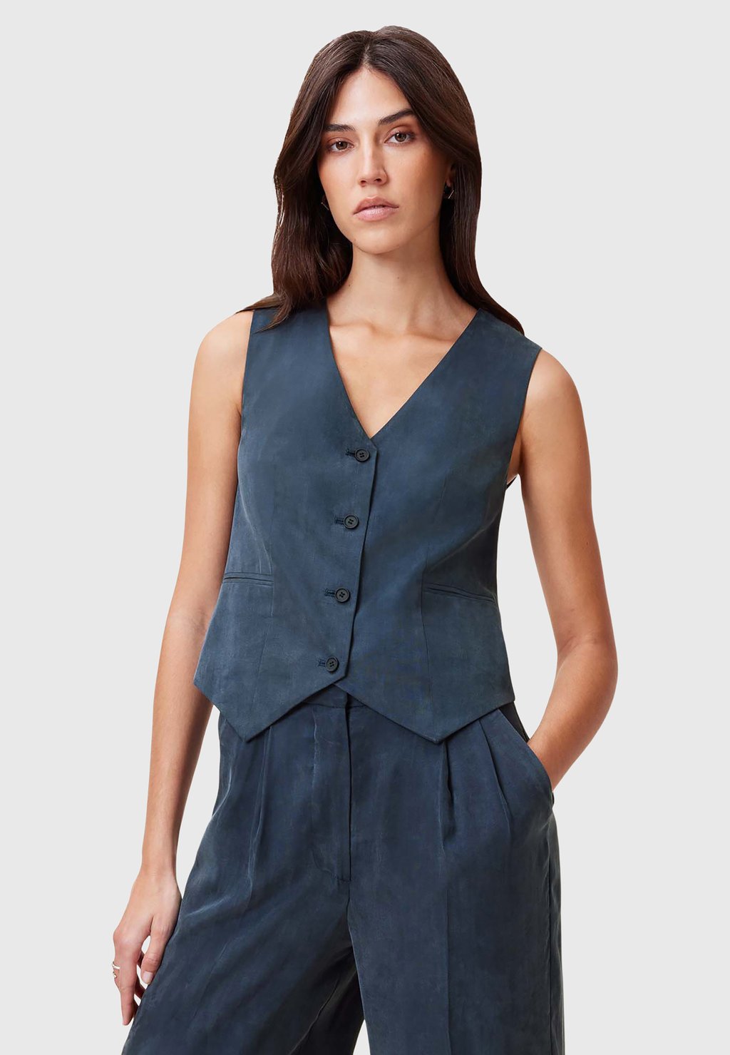 

Жилет AVERIE TEN AllSaints, синий