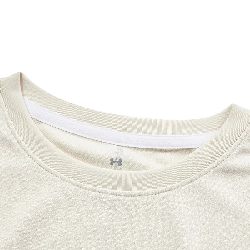 Футболка для детей Under Armour кремово-белая — фото 4