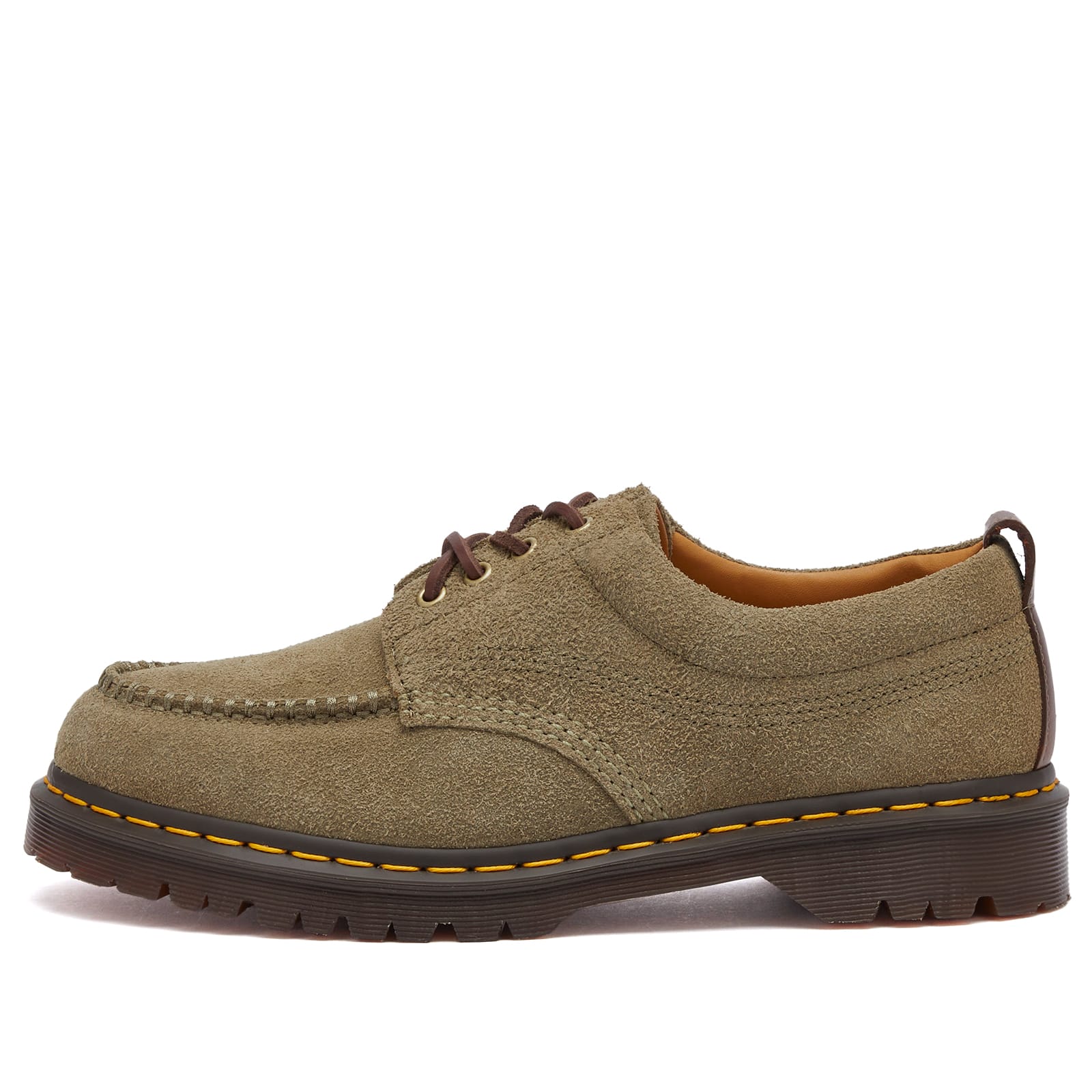 

Кроссовки Dr. Martens Lowell Hairy Suede Shoe, цвет Olive