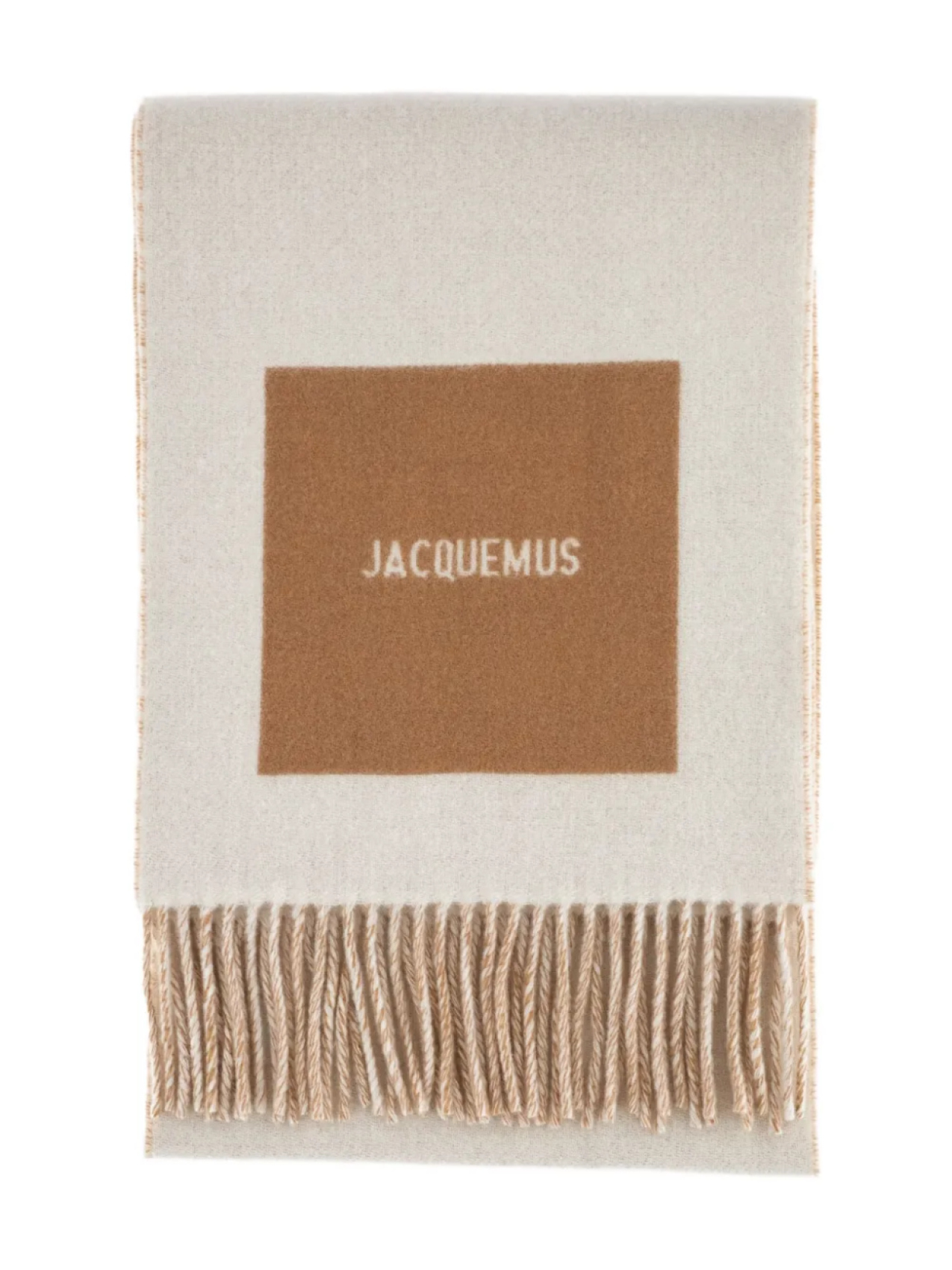 

Шарф из натуральной шерсти Jacquemus, нейтральный