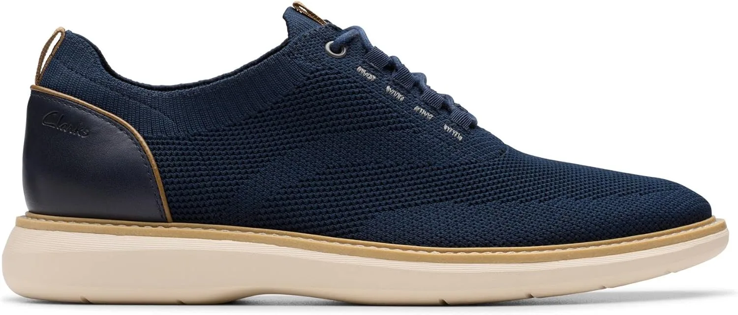 Мужские кеды Clarks Brantin Knit, темно-синий — фото 2
