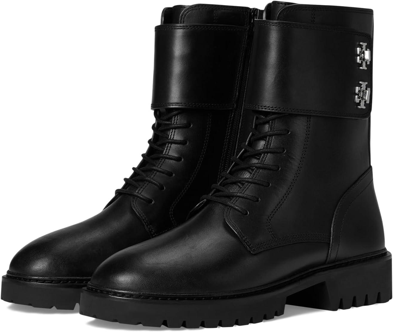 Ботинки Tory Burch Women's Turnlock Lug Boot 40mm, Perfect Black
