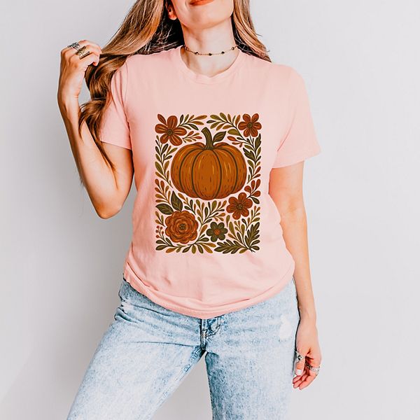 

Футболка с коротким рукавом Pumpkin boho floral Simply Sage Market, Blush, Зеленый, Футболка с коротким рукавом Pumpkin boho floral Simply Sage Market, Blush
