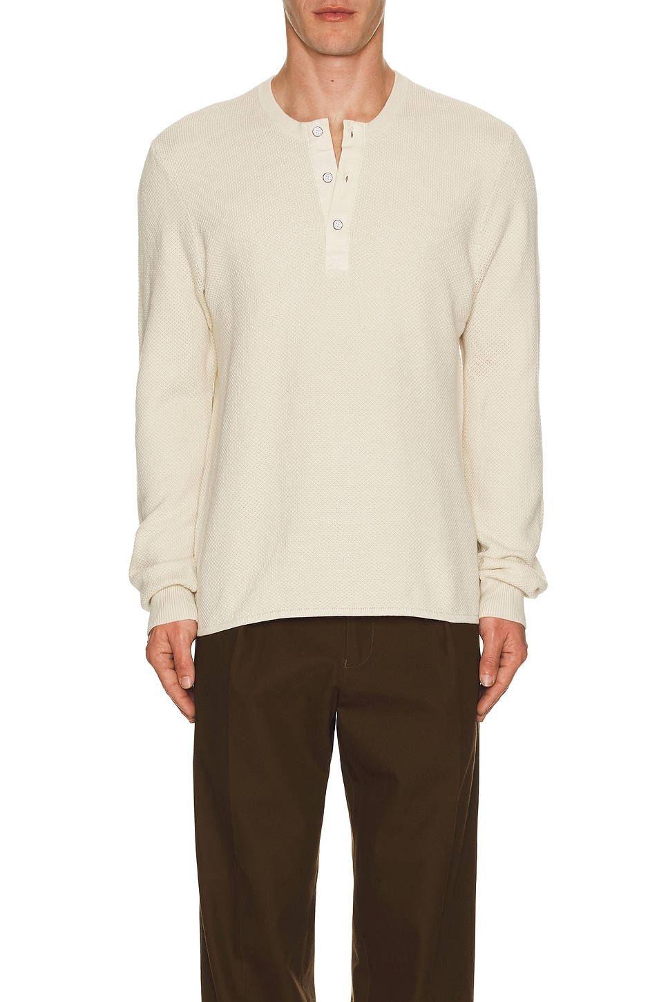 

Свитшот Washed Dexter Henley Rag & Bone, Ivory