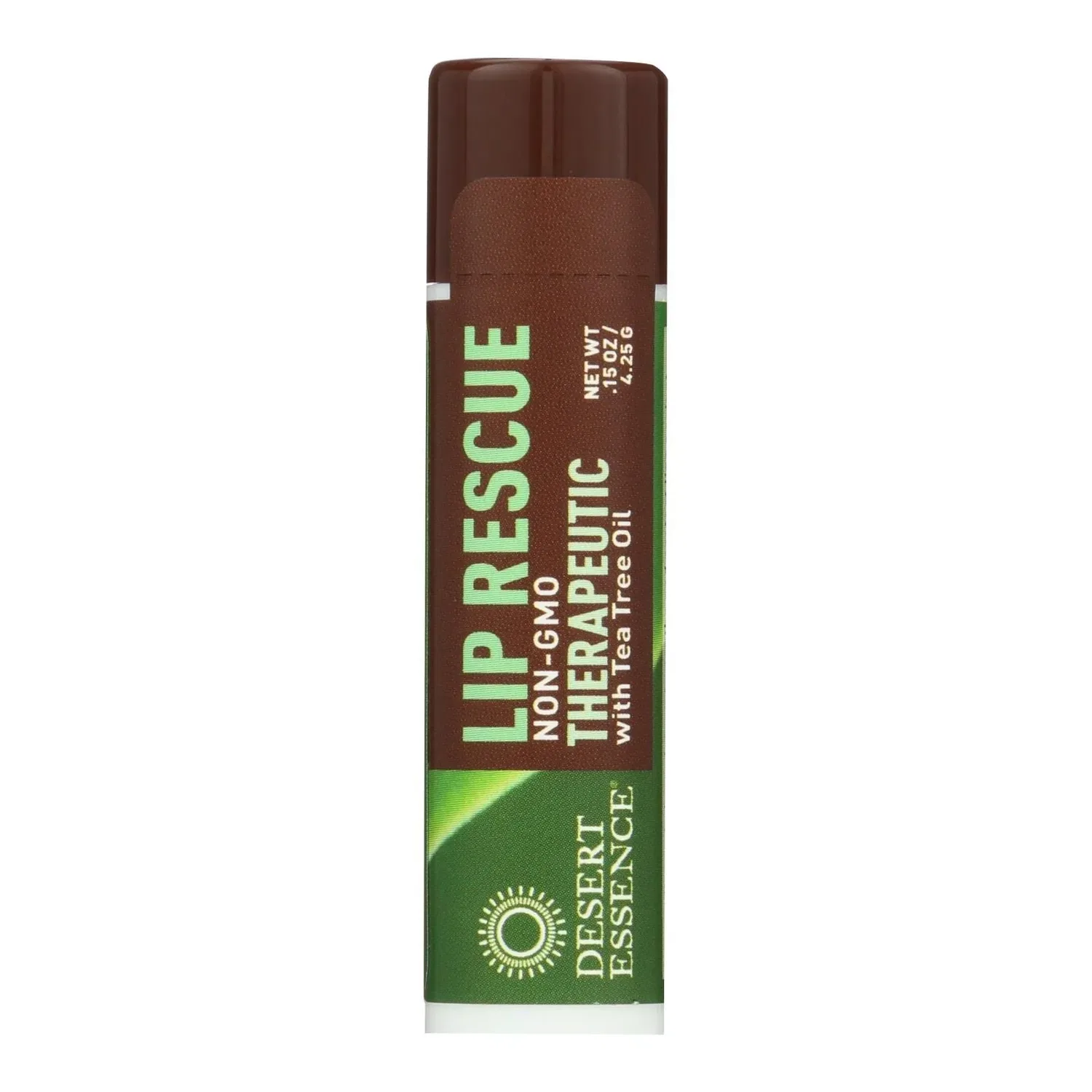 Desert Essence - Lip Rescue Therapeutic With Tea Tree Oil - 0.15 Oz - Упаковка из 24 штук, коричневый