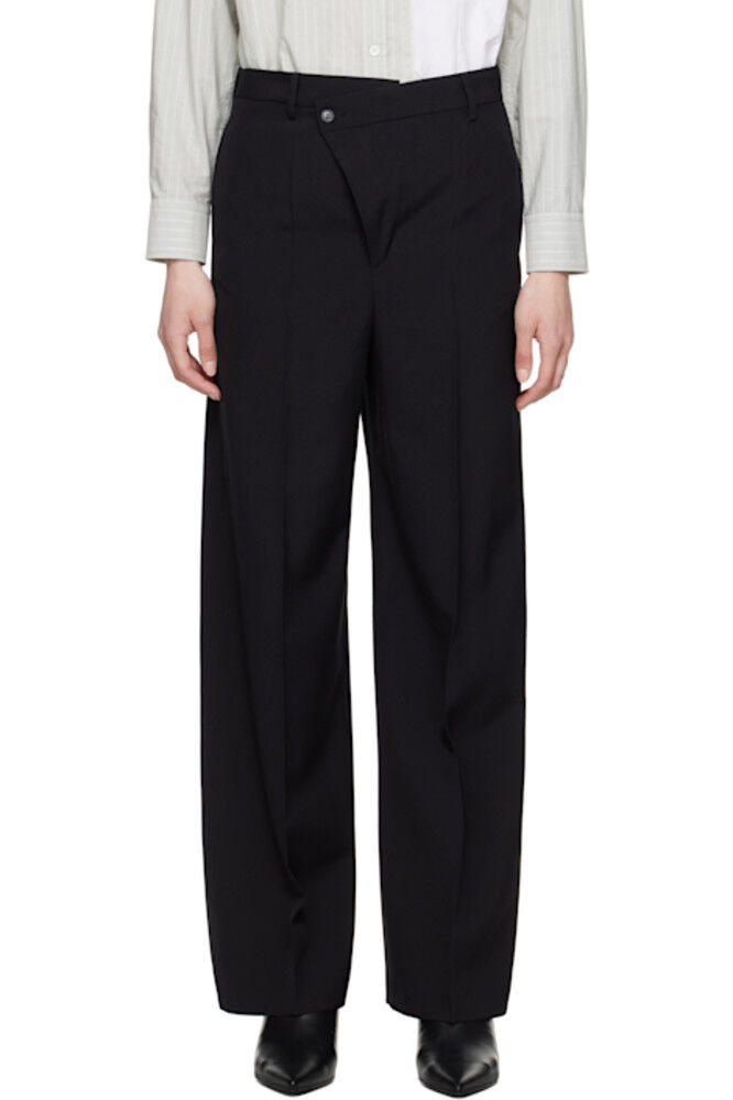 

Черные легкие брюки из смеси шерсти MM6 Maison Margiela