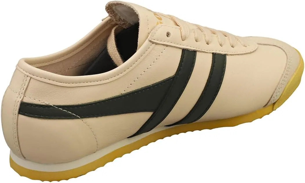Кроссовки Gola Unisex Race Leather Trainers, Ecru Dark Khaki — фото 2
