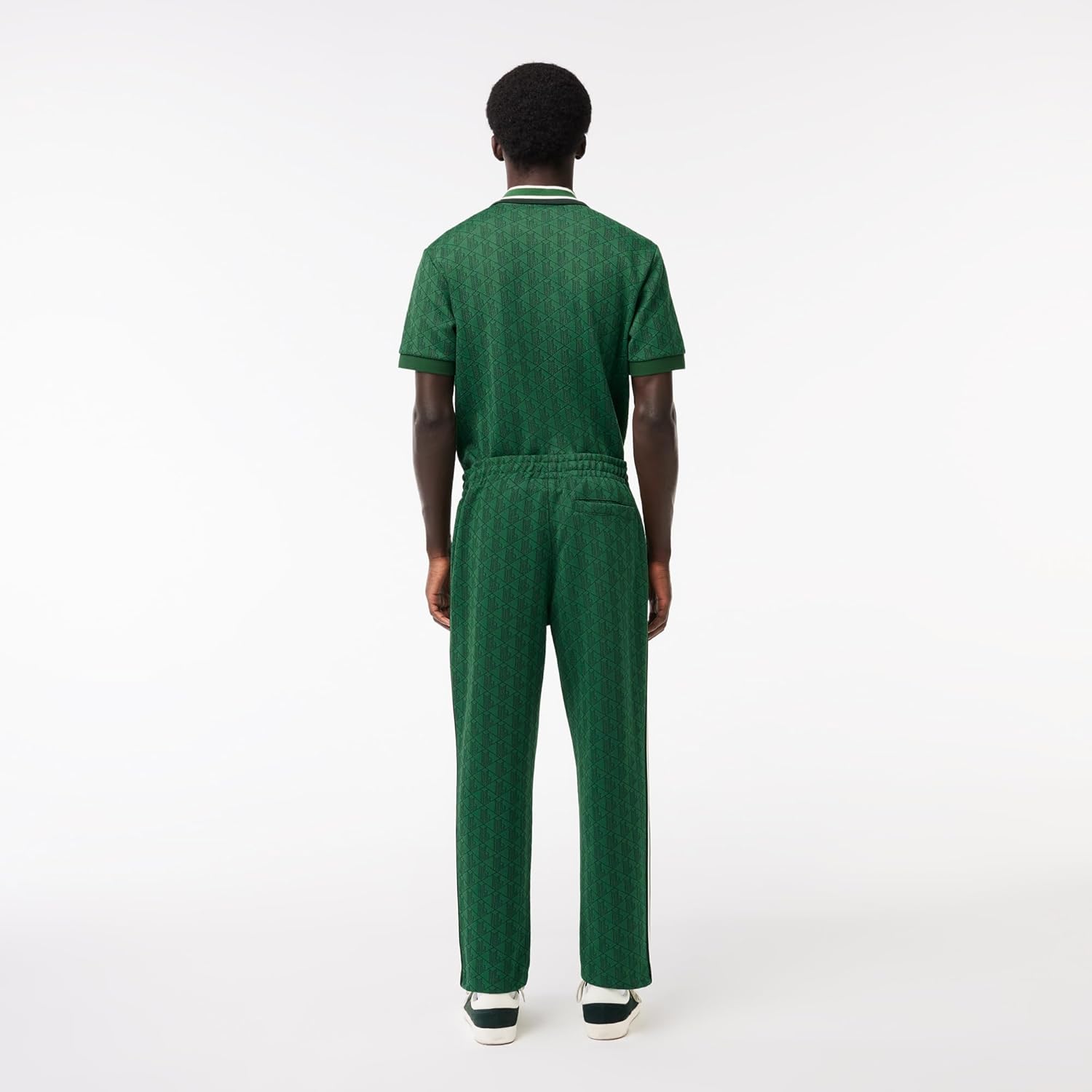 Мужские спортивные брюки Lacoste Vintage Fit с монограммой и принтом, Rocket/Sinople — фото 4