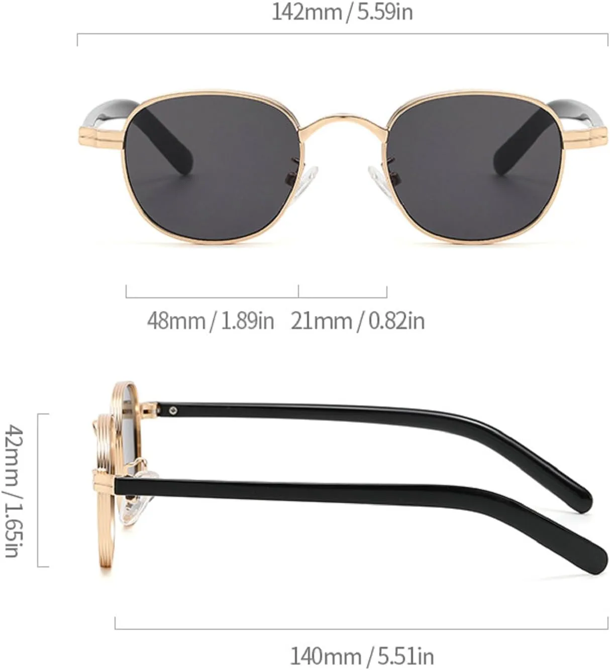 

Модные квадратные солнцезащитные очки для женщин в стиле 80-х и 90-х, ретро, ​​металлические, трендовые, градиентные, мужские солнцезащитные очки UV400 mincl, C4