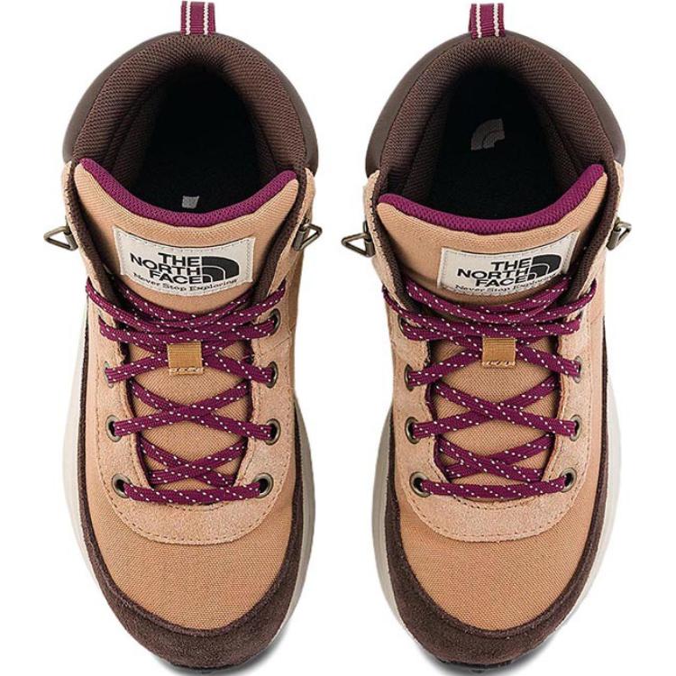 THE NORTH FACE Скользоустойчивые износостойкие кроссовки Mid top для детей Khaki Kids' — фото 4