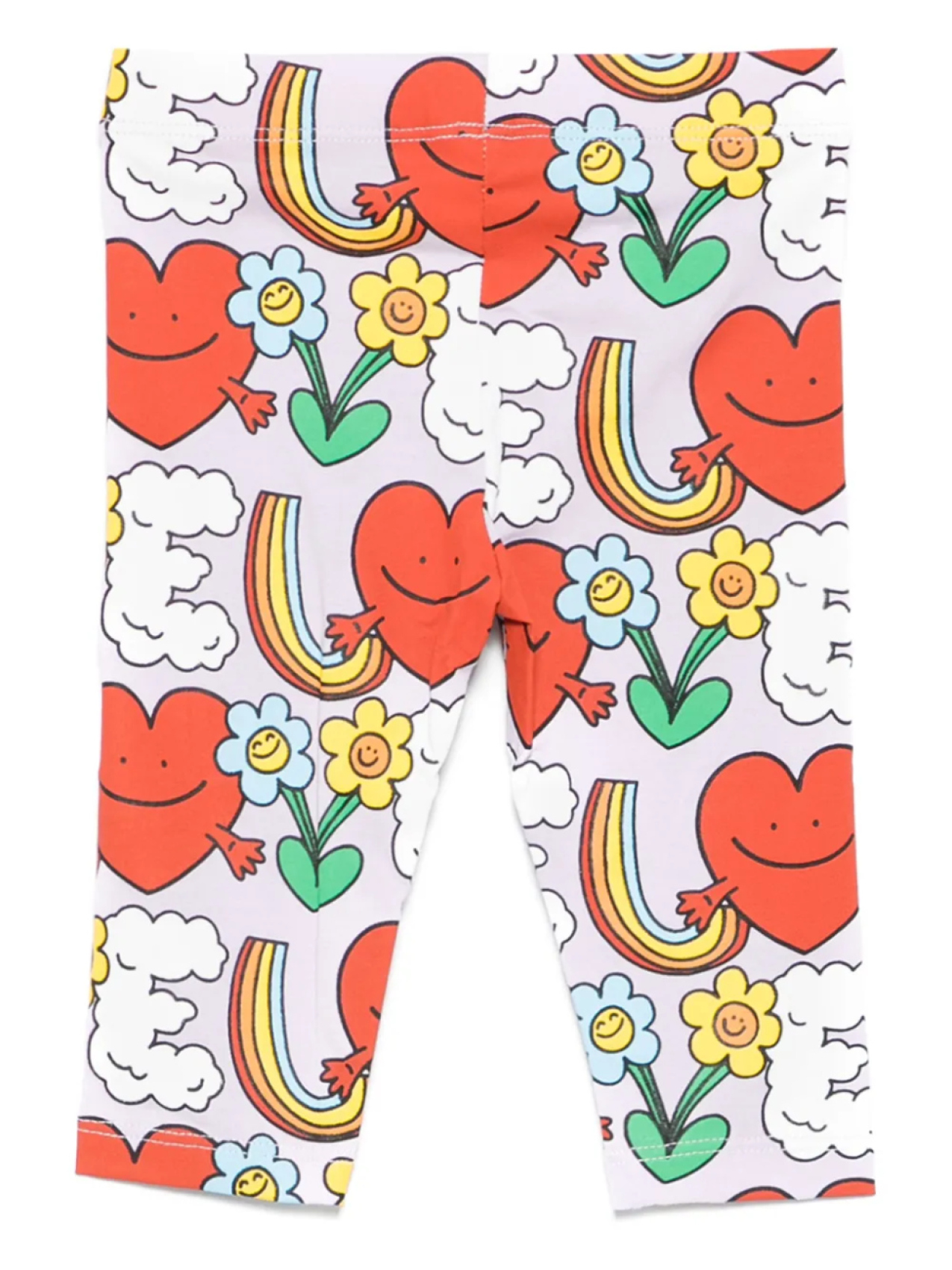 Леггинсы с графическим принтом Stella McCartney Kids, фиолетовый — фото 2