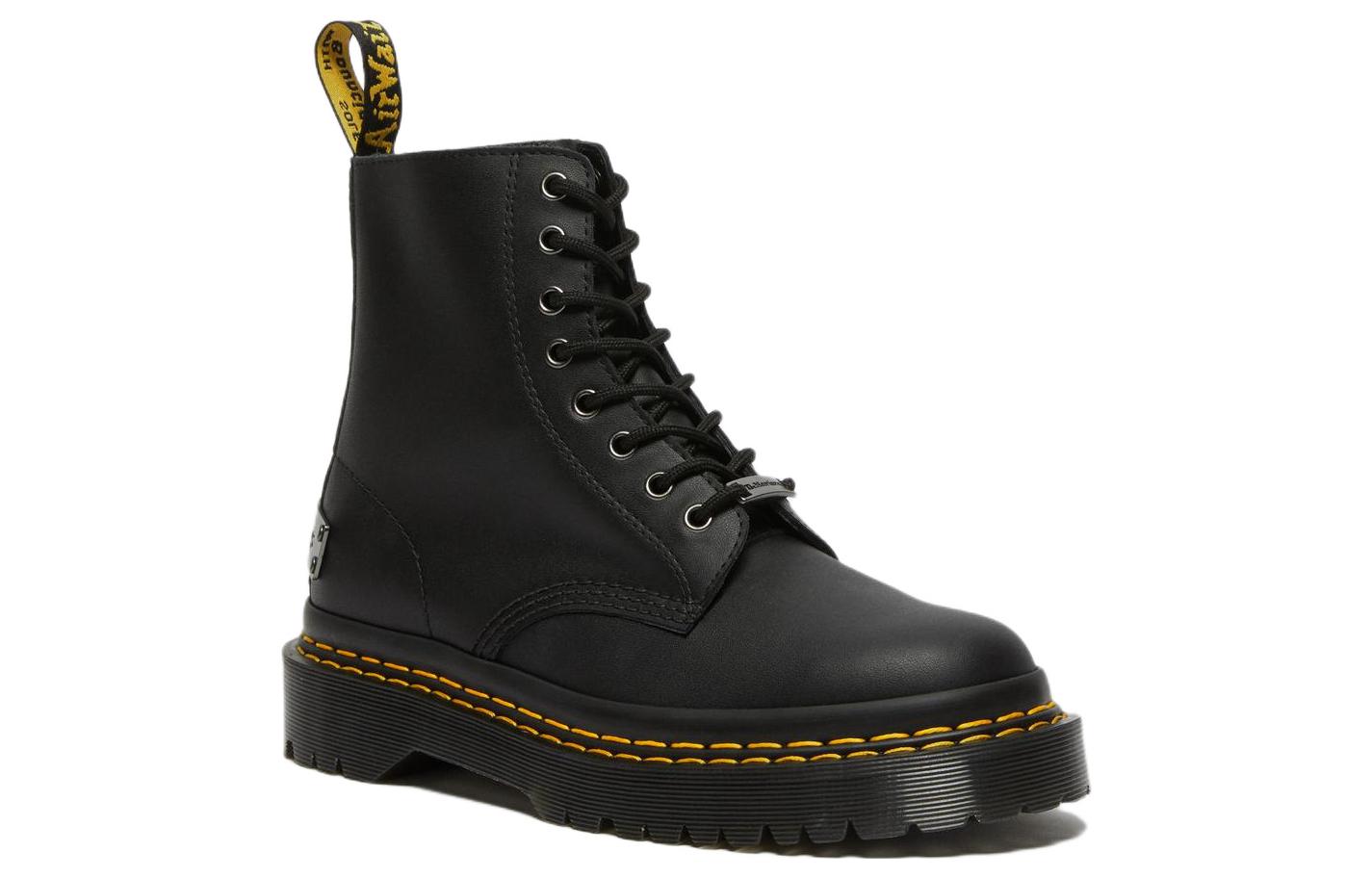 Мужские ботинки Dr. Martens 1460 Bex кожаные с двойной строчкой, черный — фото 2