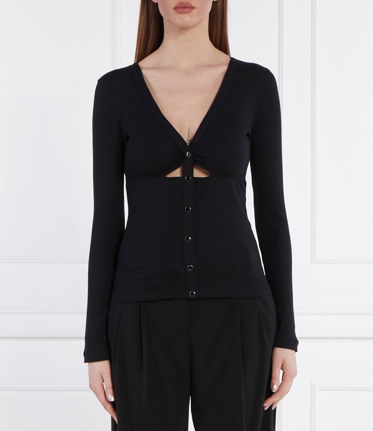 

Блуза Pinko MILLIONAIRE Slim Fit, черный