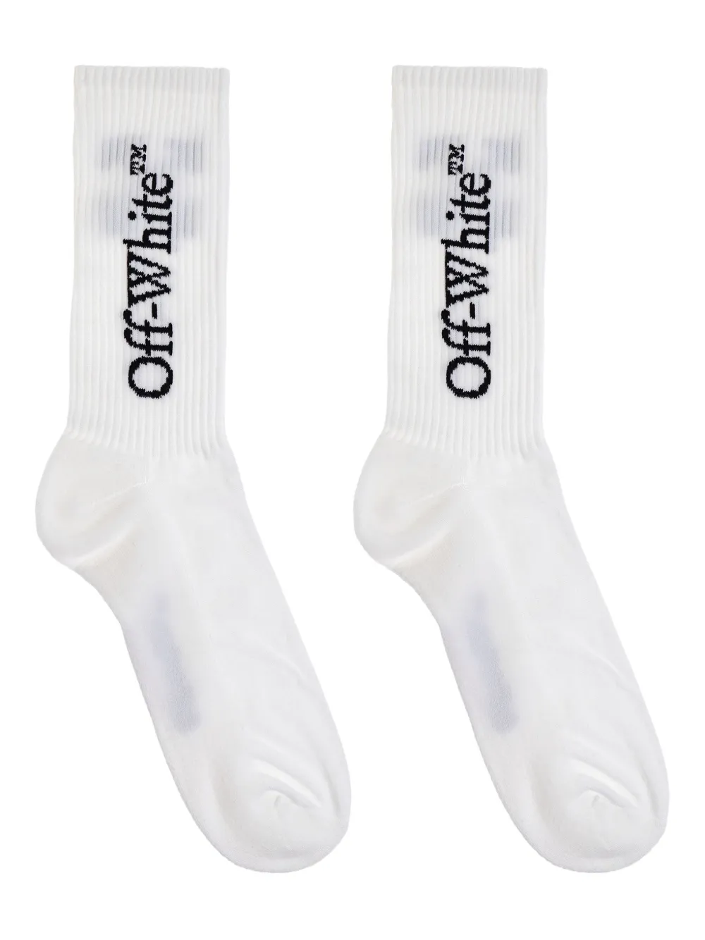 

Хлопковые носки с вышивкой логотипа OFF-WHITE, белый