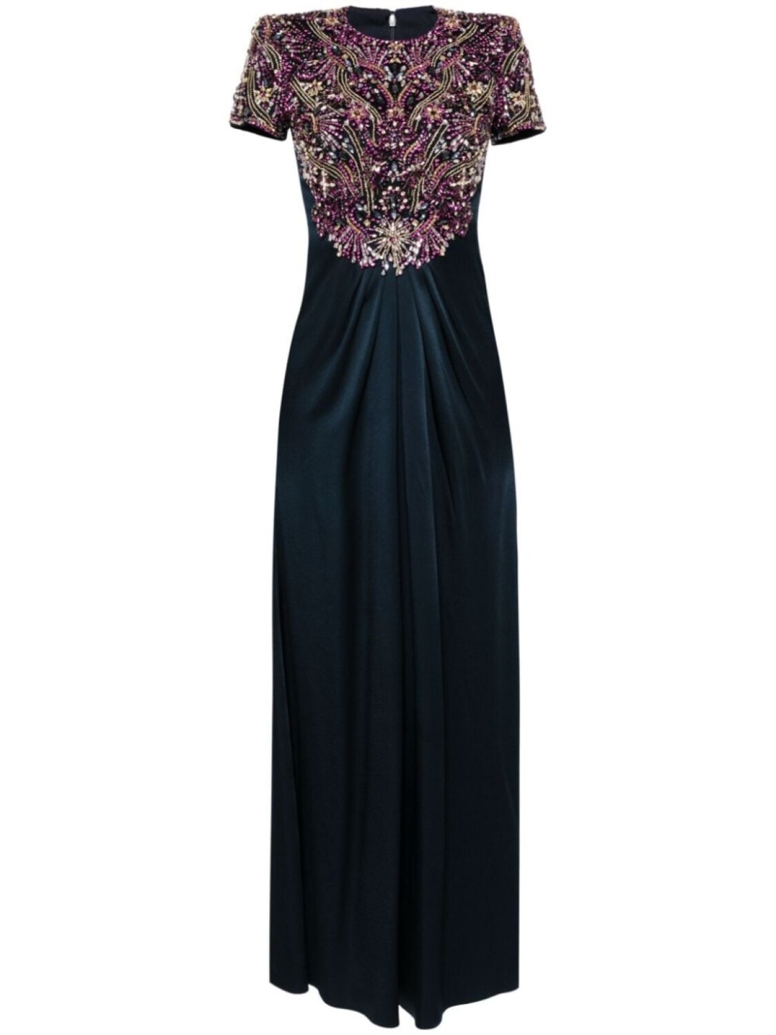 

Jenny Packham вечернее платье Starry с кристаллами, синий