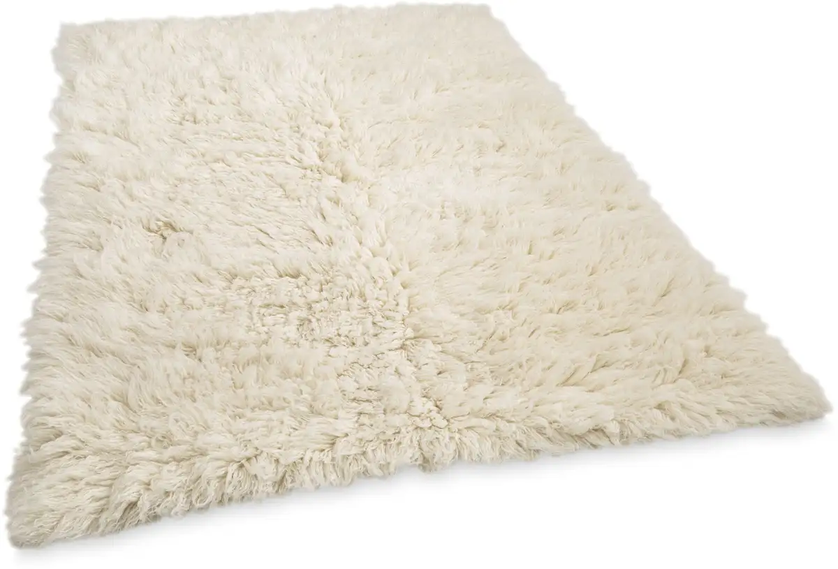 

Шерстяной ковер THEKO "Flokos 2", прямоугольный, оригинальное греческое флокати, глубокий ворс, однотонные цвета, чистая шерсть 140х200 см, цвет natur