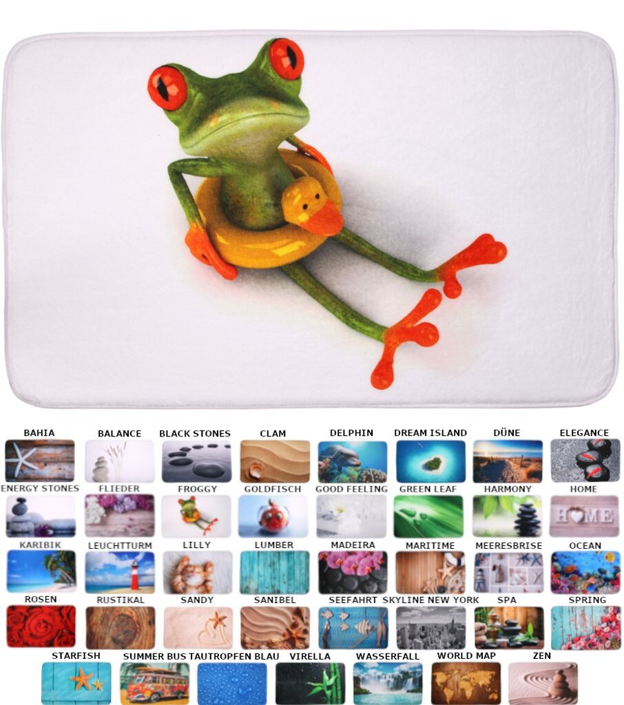 

Коврик для ванной SANILO Froggy 70 x 110 см, белый