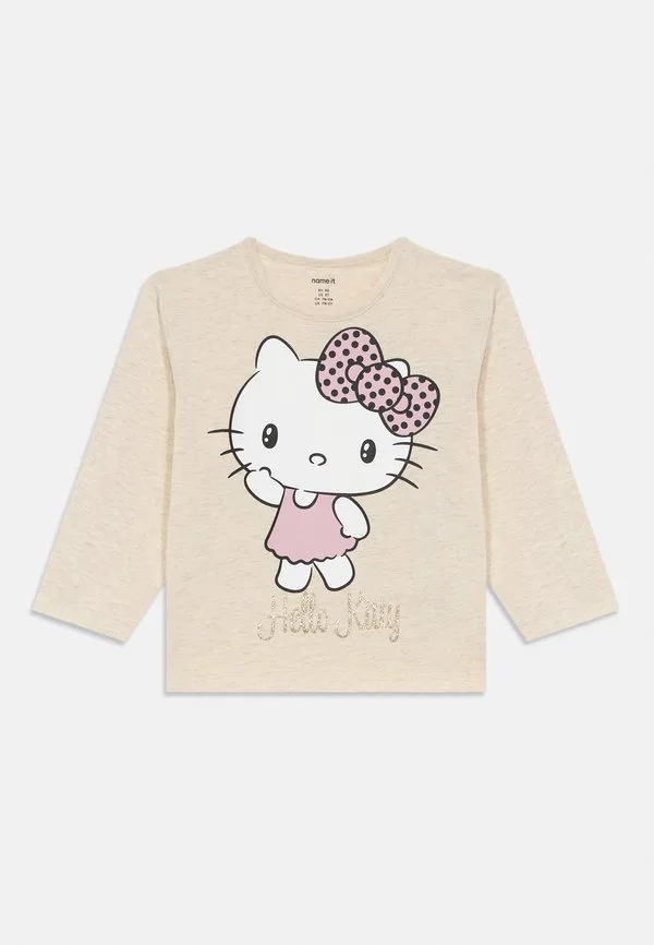 Nmfobba hellok топ с длинными рукавами Name It, Mottled Beige