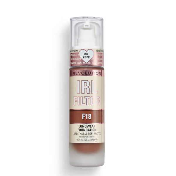 

Стойкая тональная основа irl filter Makeup Revolution, 23 мл., цвет f18