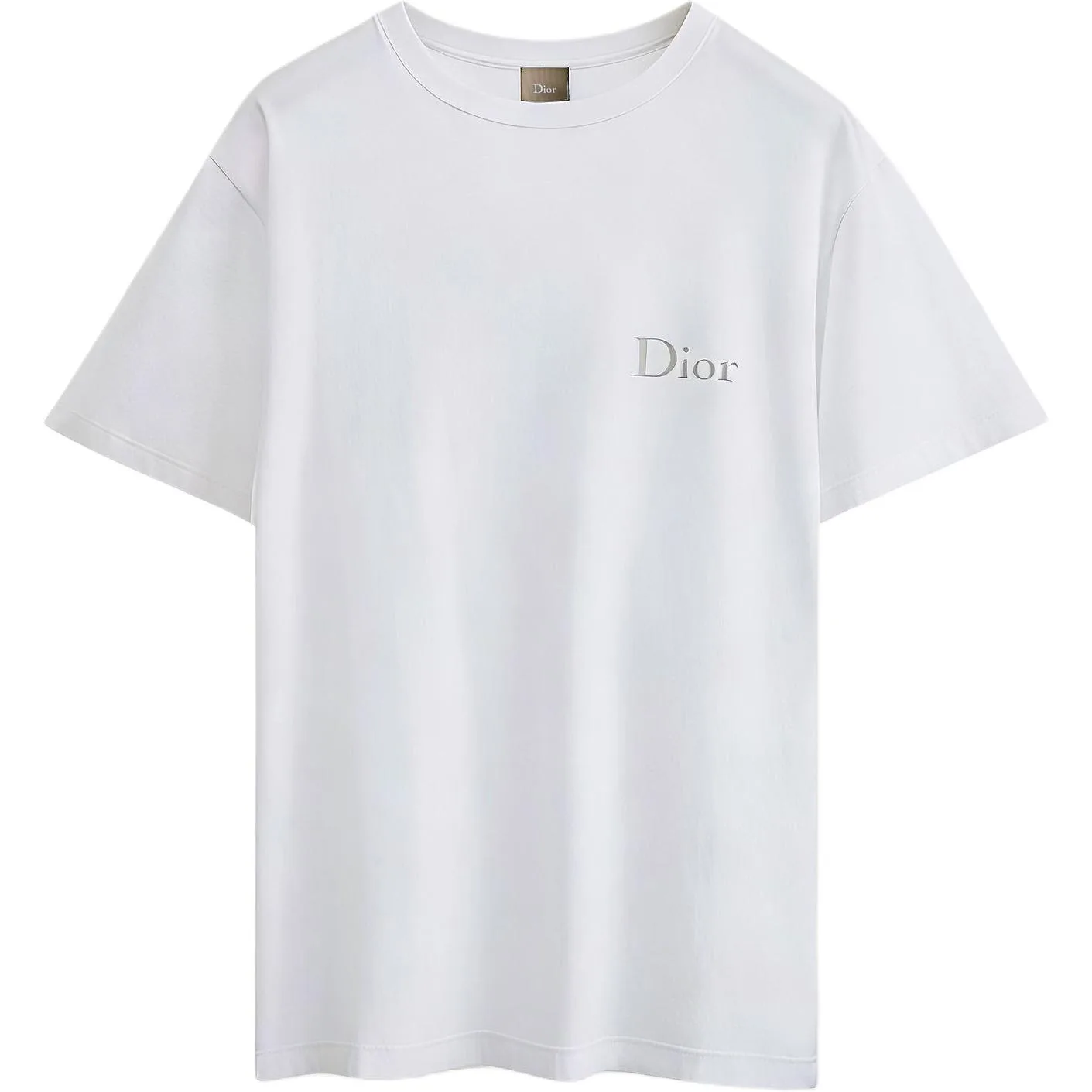 DIOR Футболка мужская белая Crew Neck Moderate Straight Fit