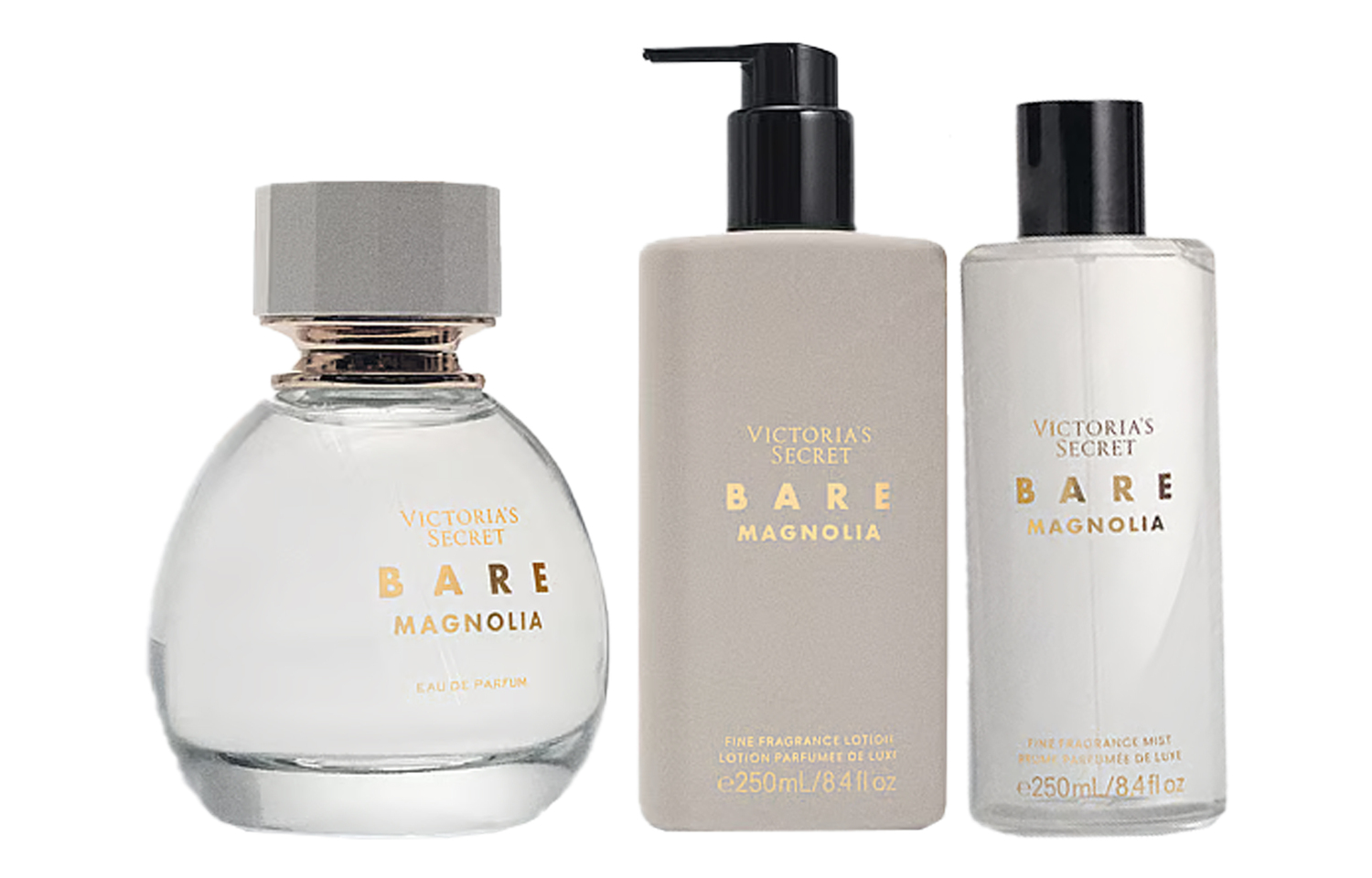 

Набор спреев-лосьонов для тела Bare Magnolia Eau De Parfum 100мл+250мл+250мл Victoria's Secret