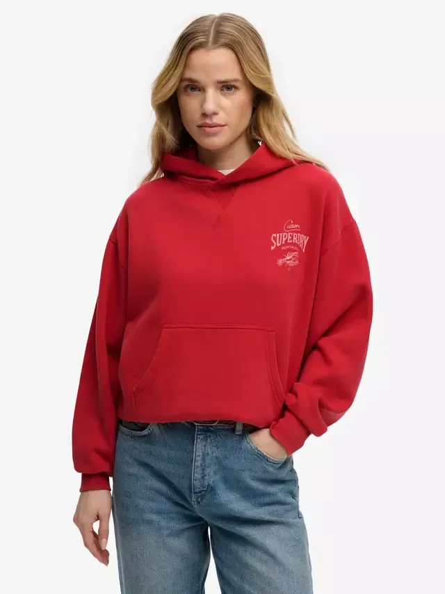 Худи Heritage Hamptons Superdry, Base Red
