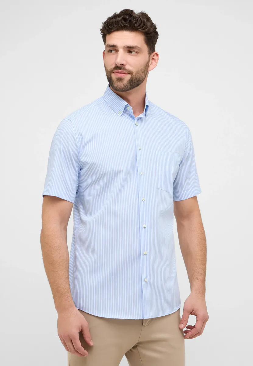 

Рубашка Eterna с короткими рукавами "MODERN FIT", голубой