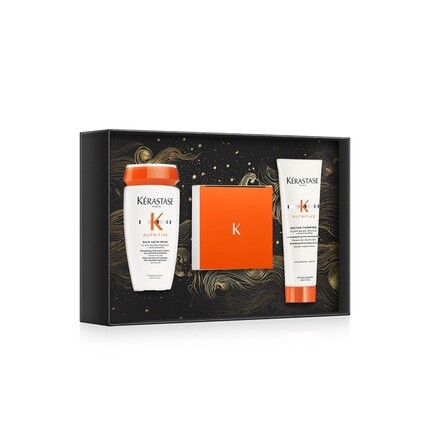 

Подарочный набор Nutritive Masque для сухих волос - включает Bain Satin Riche 250 мл, Masquintense 200 мл, Nectar Thermique 150 мл Kérastase
