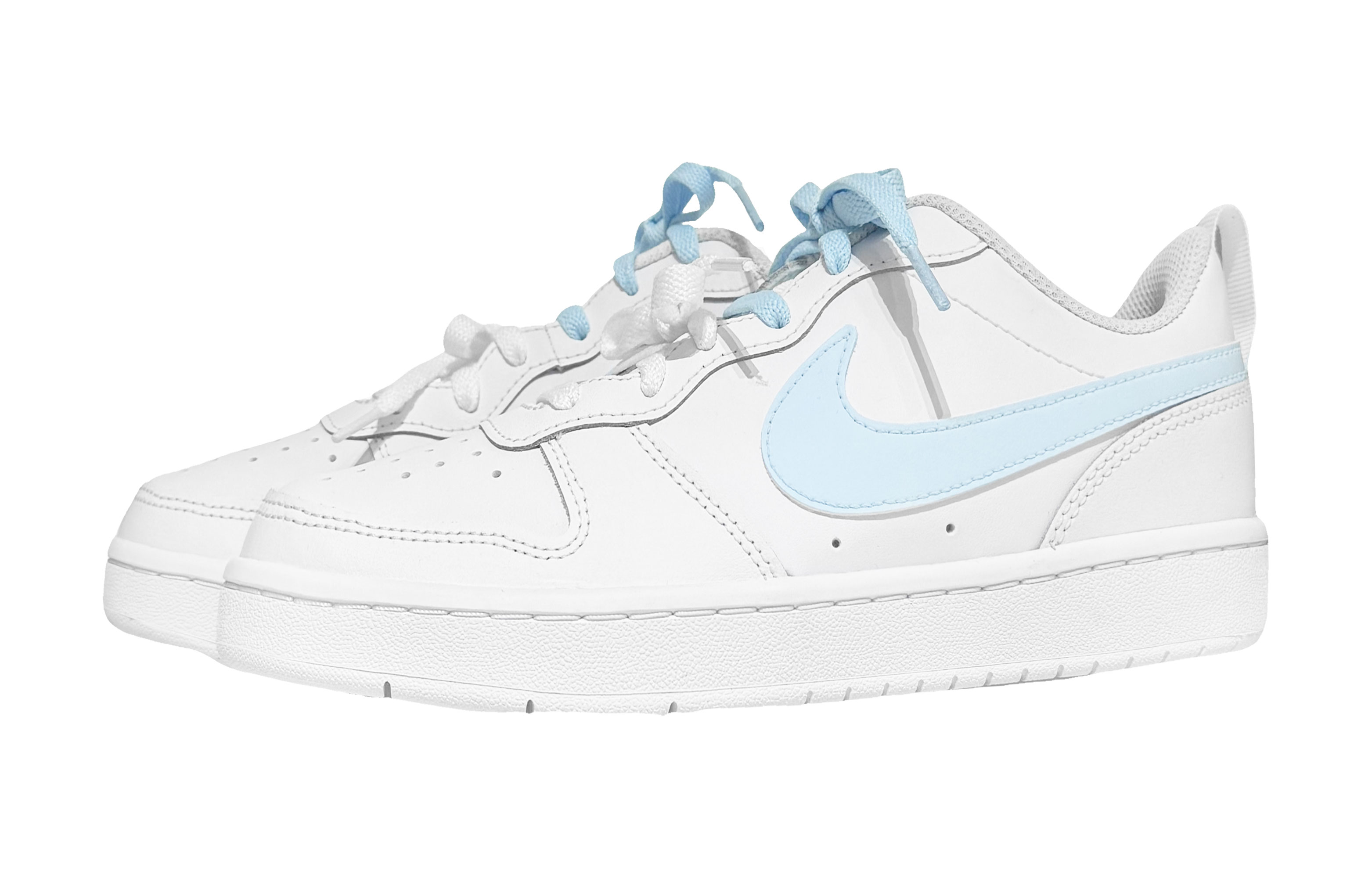 Детские кроссовки для скейтбординга Court Borough Low 2 с низким верхом для подростков Nike, синий — фото 3