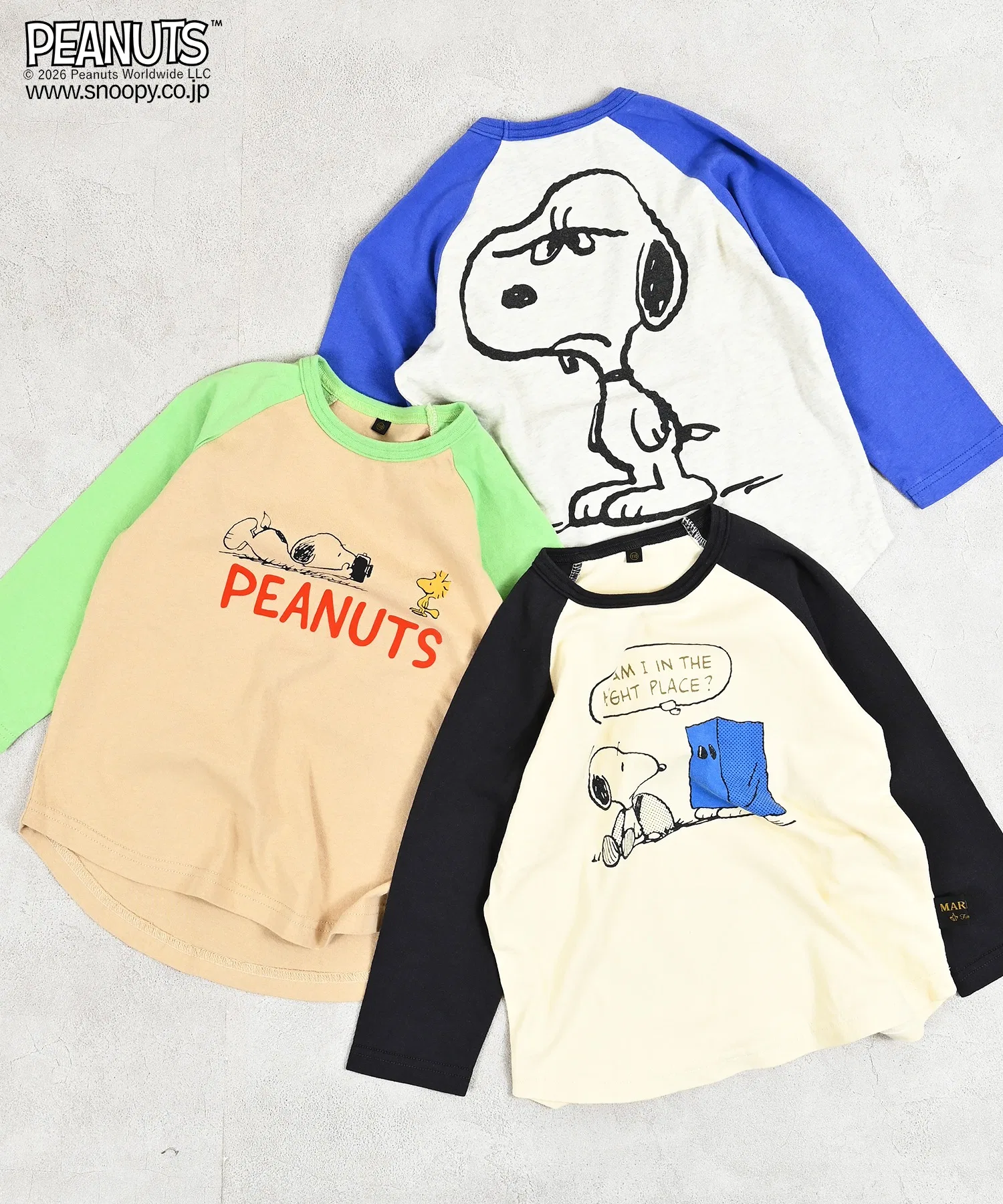 Детская футболка с длинным рукавом PEANUTS со Снупи — фото 2