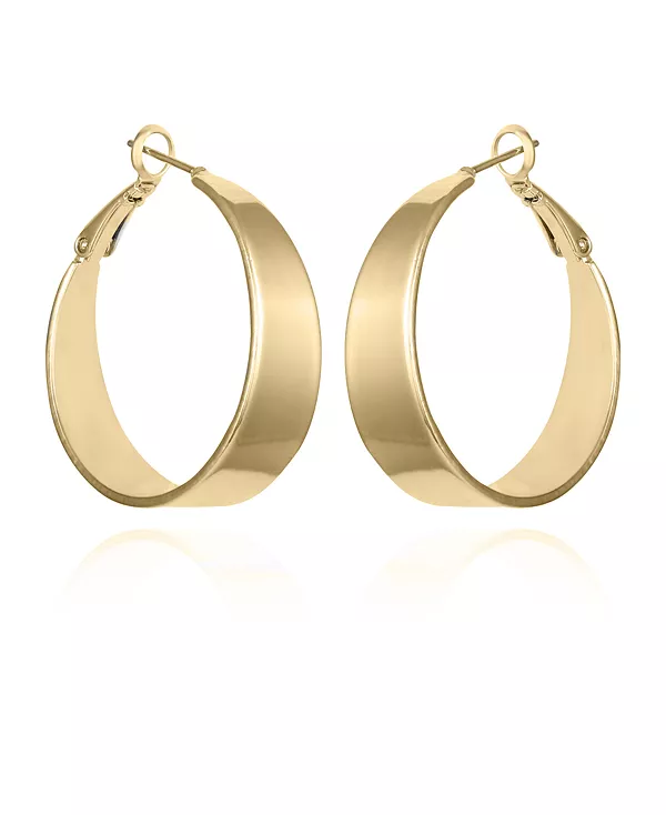 

Толстые серьги-кольца золотистого оттенка Vince Camuto, gold-tone