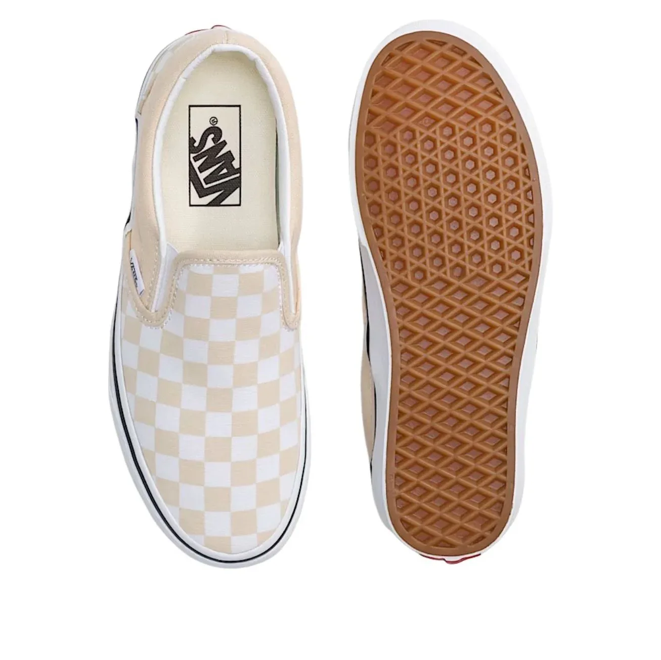 Слипоны Vans Classic Slip-On Checkerboard 'Creme Brule Beige' — фото 3