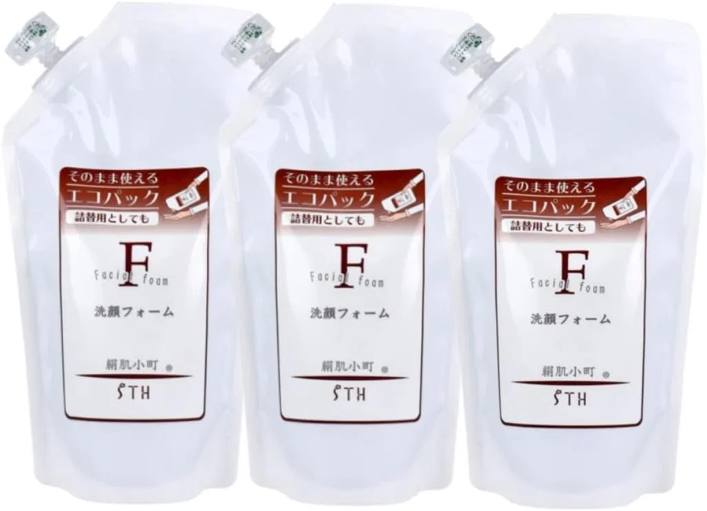 Набор для умывания Silk Skin Komachi Facial Wash Foam, 3 шт. по 300 мл, увлажняющий