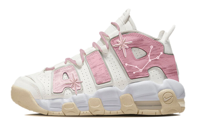 

Кроссовки Nike Air More Uptempo Vintage Basketball Shoes Women's Low-Top Pink White