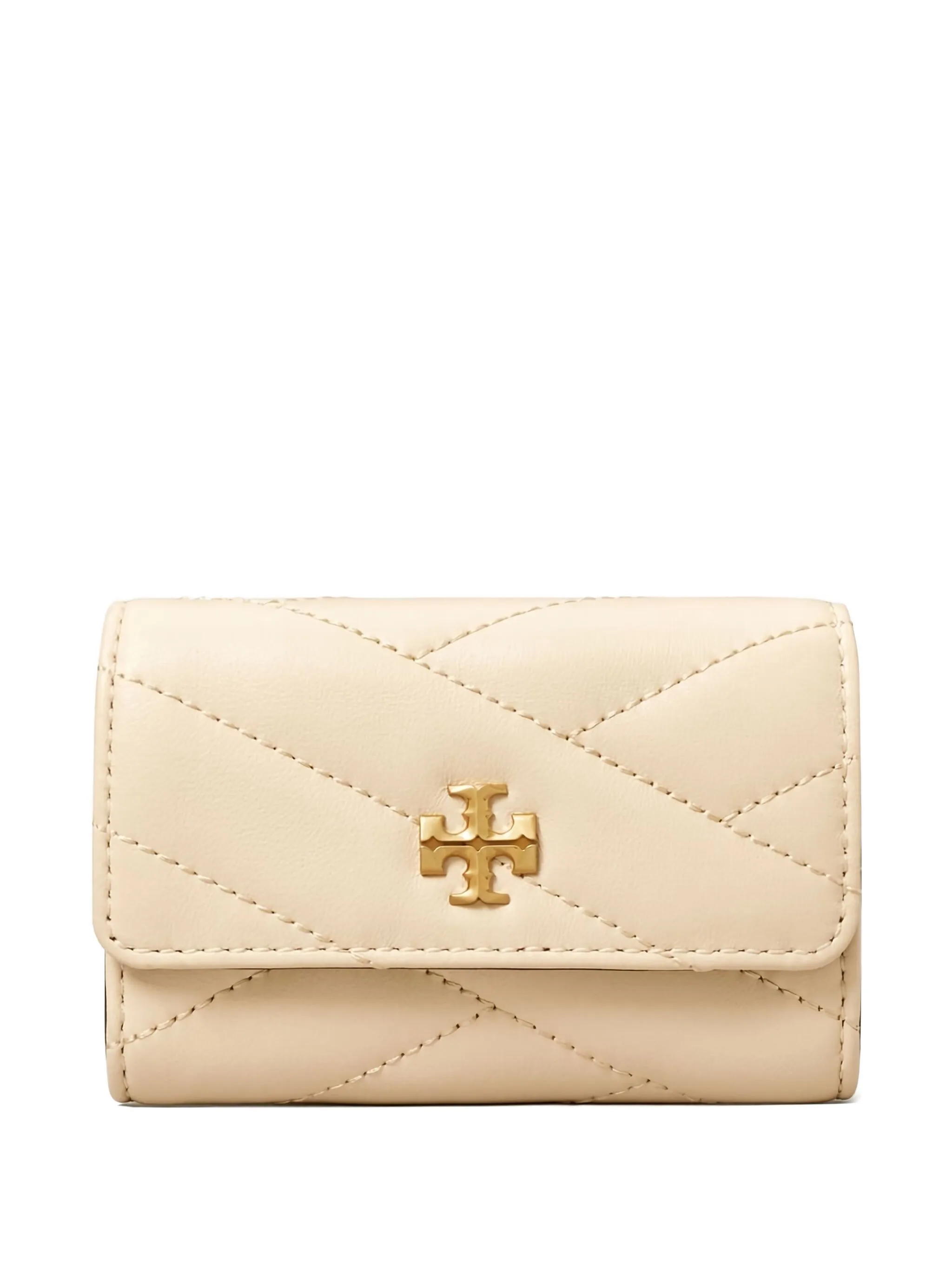 

Кошелек Kira в два сложения Tory Burch, бежевый