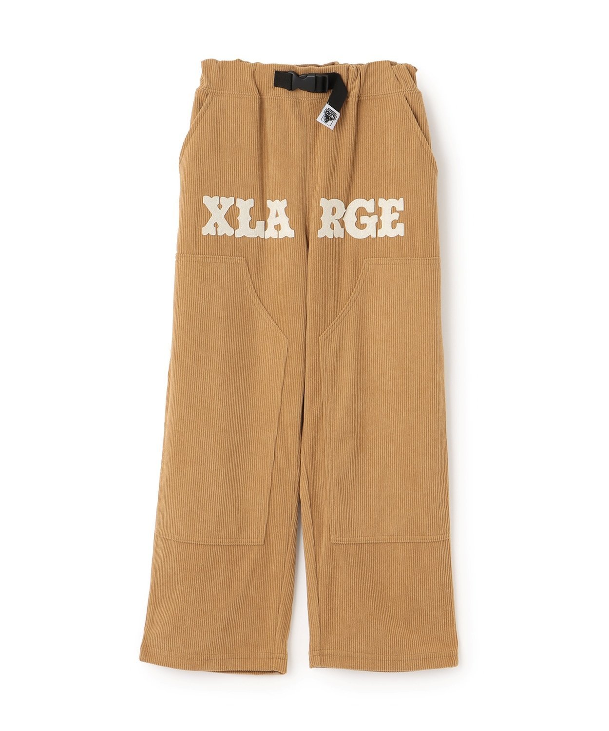 Вельветовые брюки-карго с логотипом XLARGE KIDS, Beige