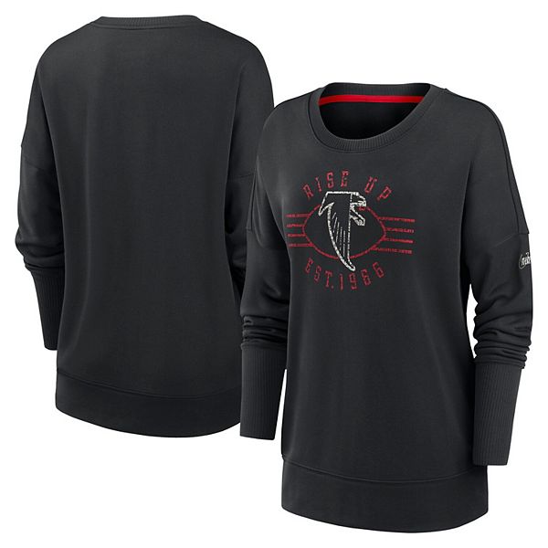 

Женский черный свитшот Atlanta Falcons Rewind Playback Icon Performance Nike