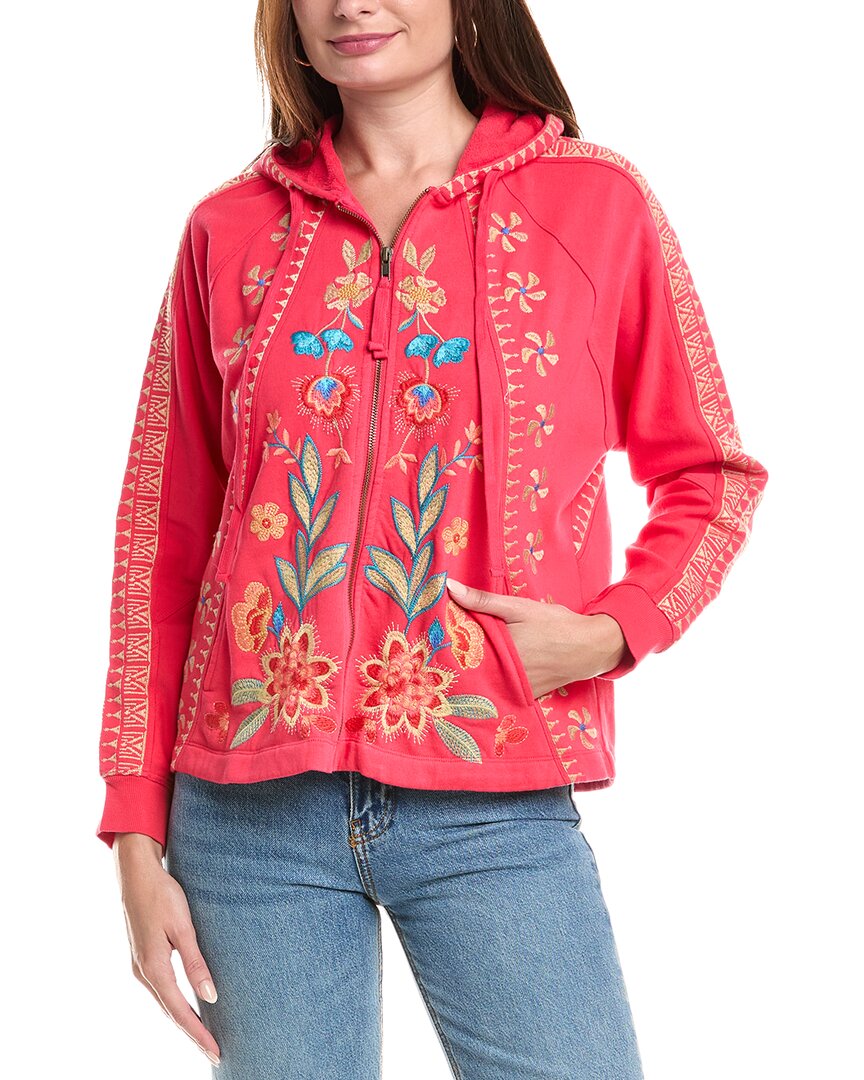 

Джонни Вас Свитшот с долманом и швами Johnny Was, розовый