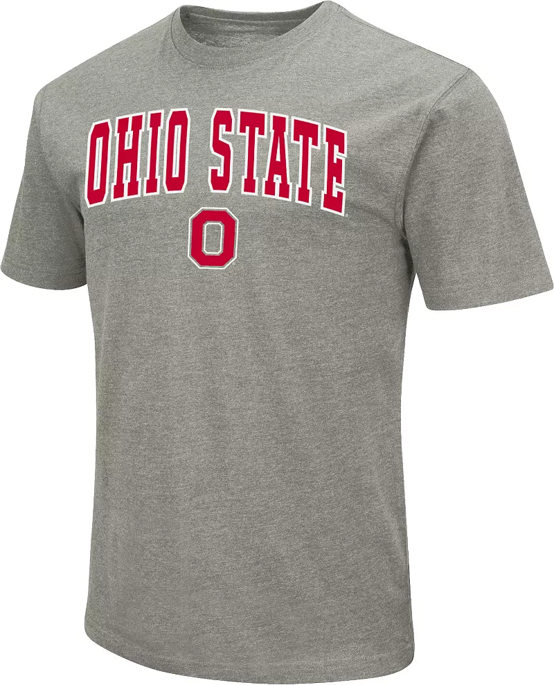 

Мужская серая футболка двойного цвета Colosseum Ohio State Buckeyes