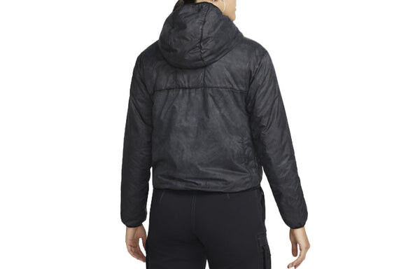 Толстовка (WMNS) Nike Therma-FIT ADV ACG Rope de Dope Storage Simple Zipper Short Hooded Stay Warm Padded Clothes Black, черный — фото 2