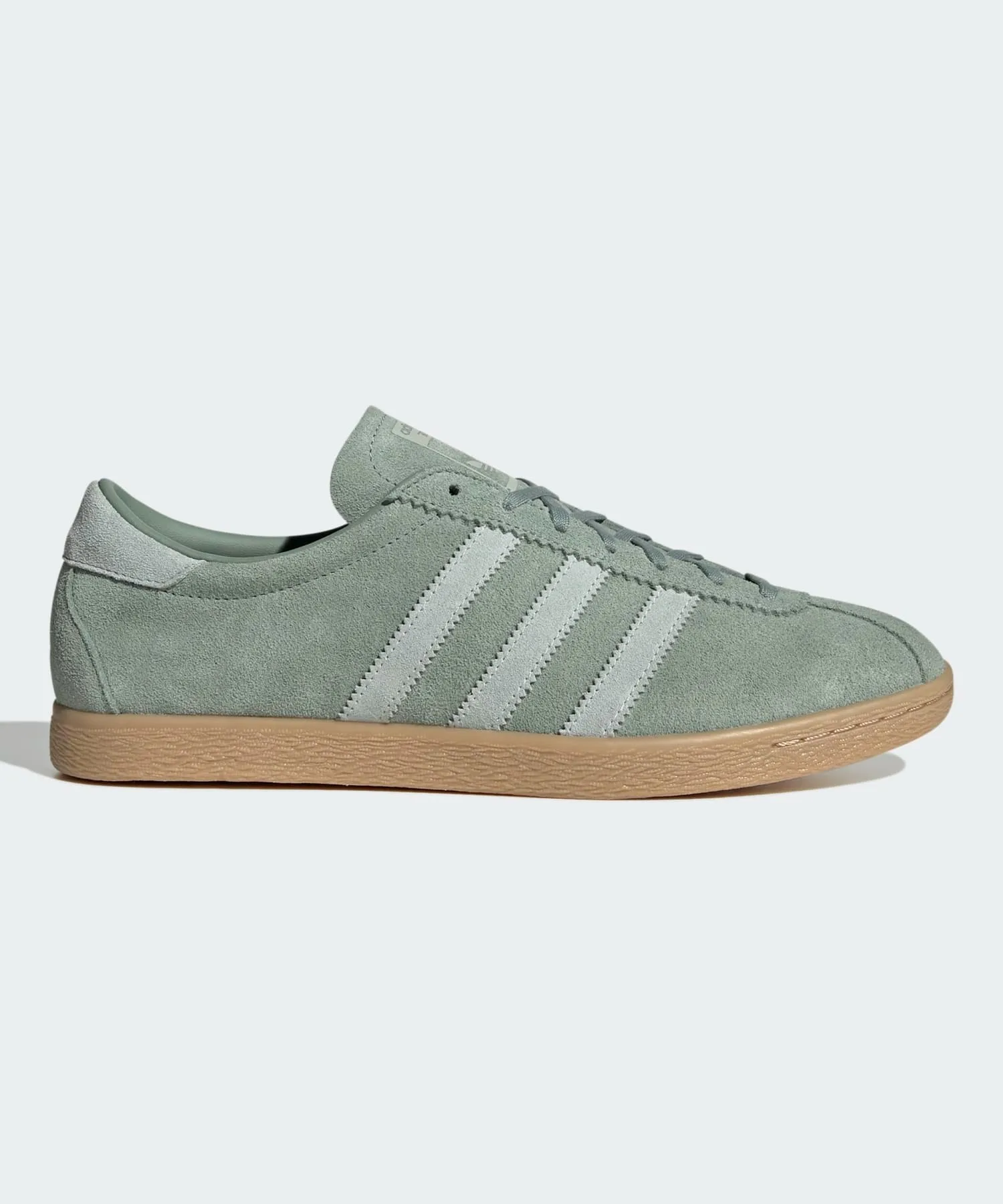 Кроссовки из натуральной кожи Tobacco adidas Originals зеленые