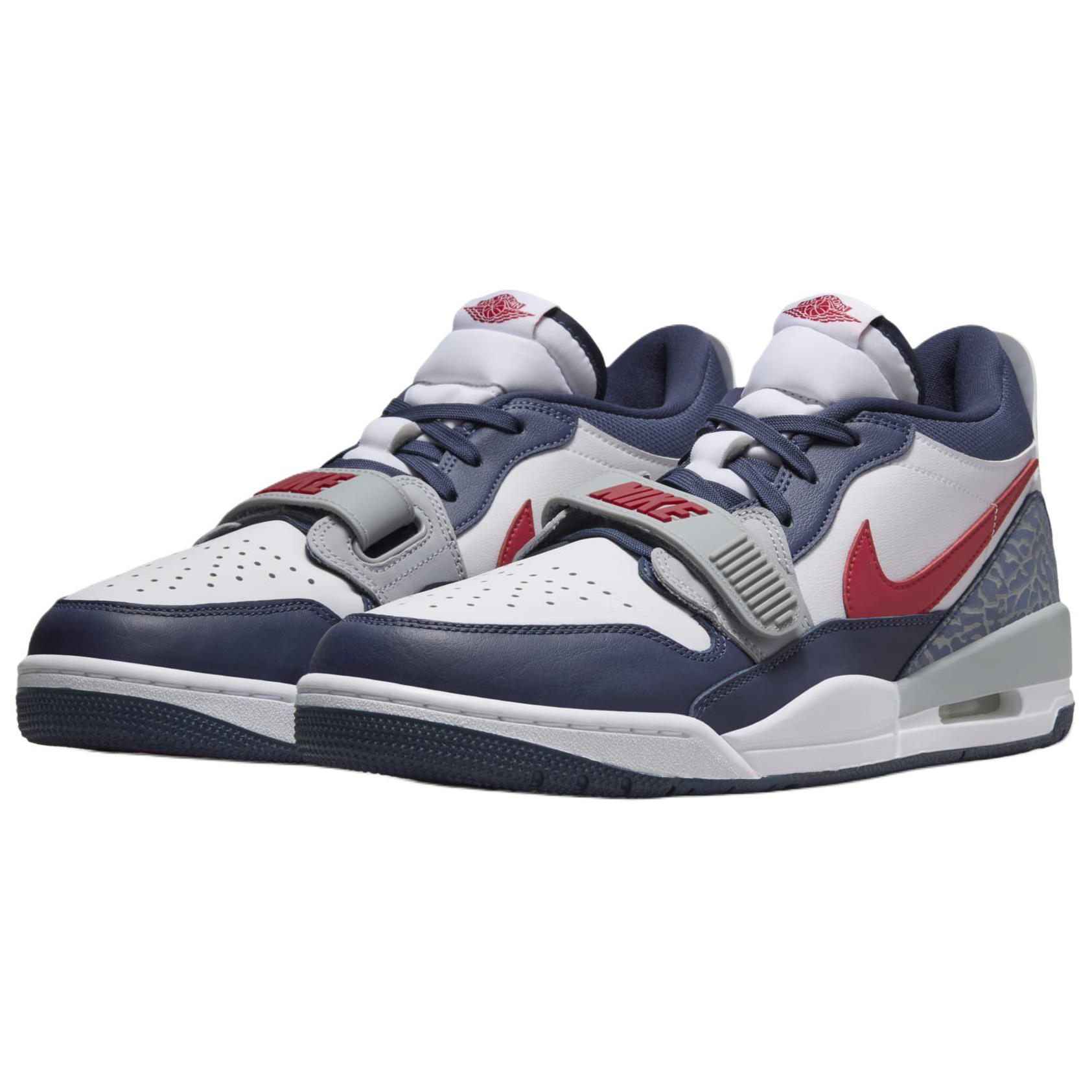 Кроссовки Legacy 312 Low Olympic Jordan, белый синий красный — фото 4