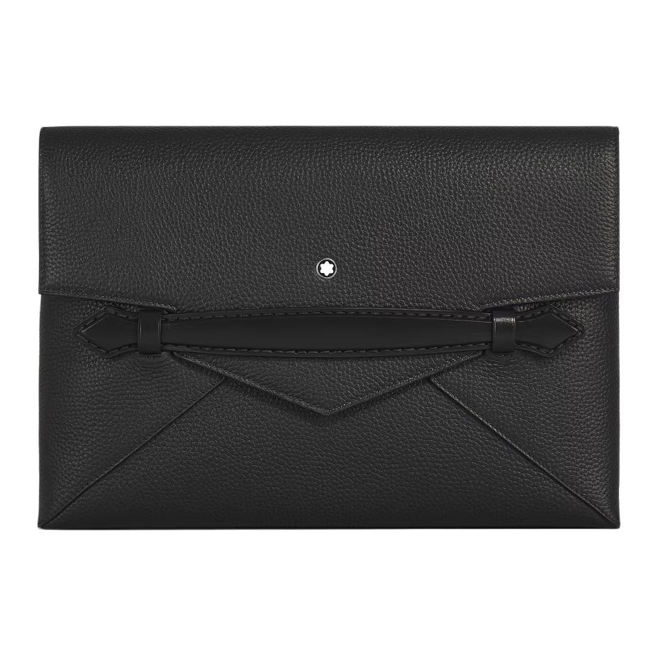 

MONTBLANC Кожаный клатч большой мужской черный