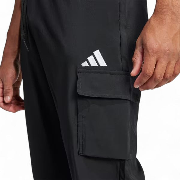 Спортивные брюки adidas Essentials Small Logo Cargo Pants 'Black', черный — фото 4