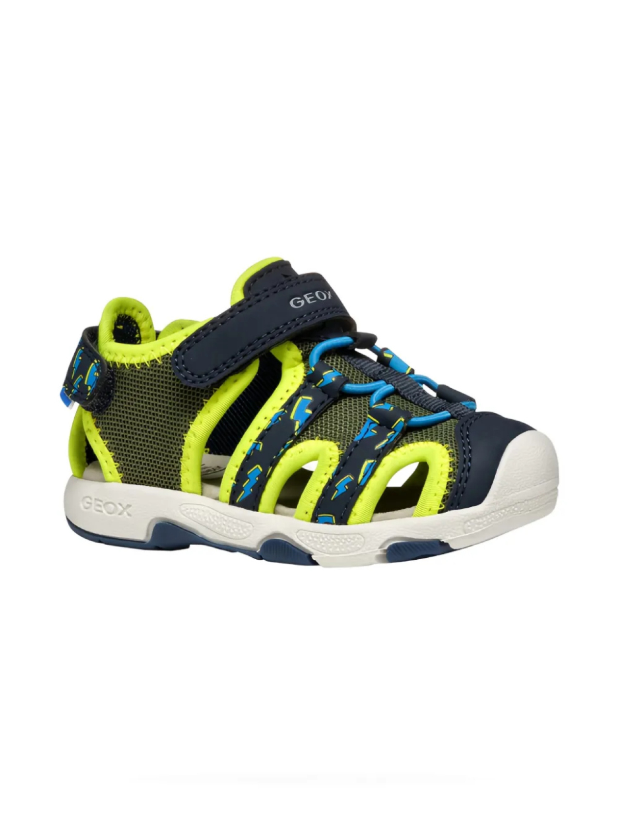 

Сандалии из сетчатой ткани без застежек Geox Kids, зеленый