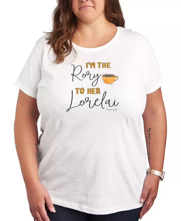 

Модная футболка с рисунком Gilmore Girls больших размеров Hybrid Apparel, белый