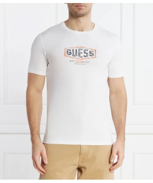 

Футболка Slim fit Guess Jeans, белый