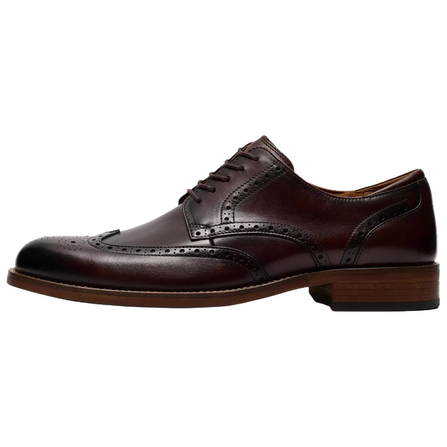 Туфли кожаные Clarks коричневые — фото 3