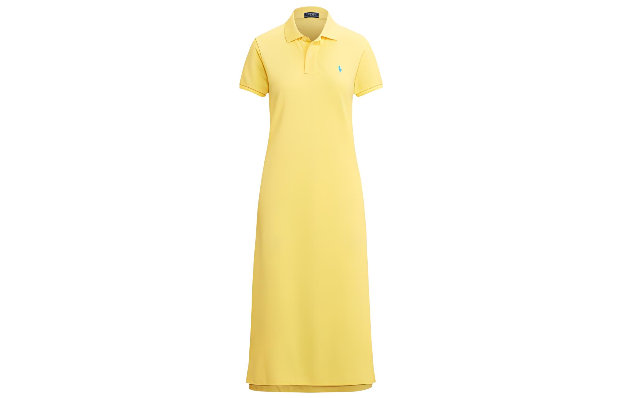 

Polo Ralph Lauren Женское платье с короткими рукавами SS22 желтое