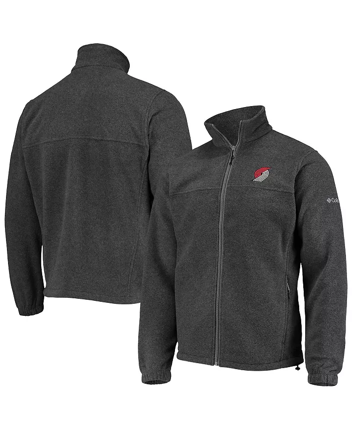 

Мужская худи с молнией Portland Trail Blazers Heathered Charcoal Flanker Columbia
